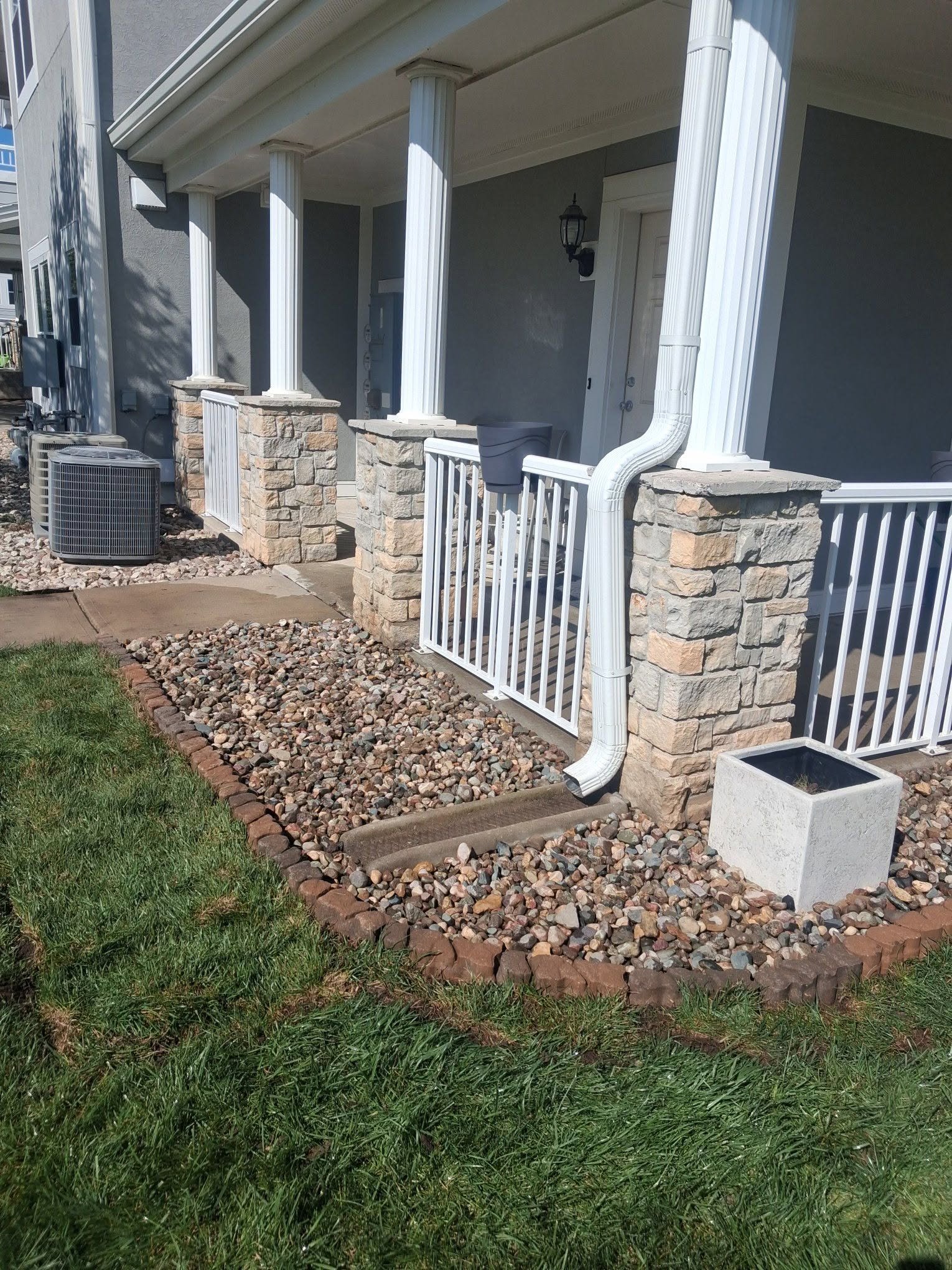 front porch after